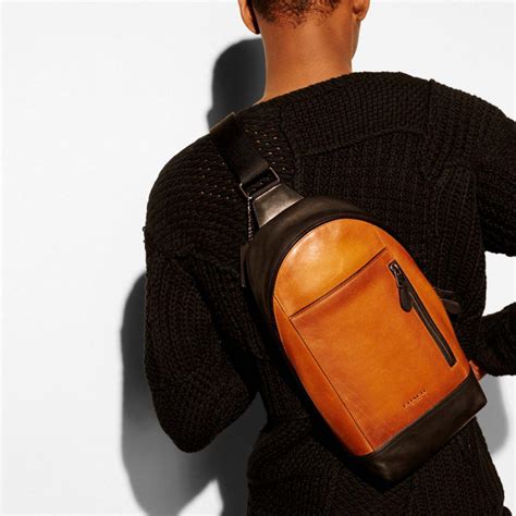 leather sling pack coach.